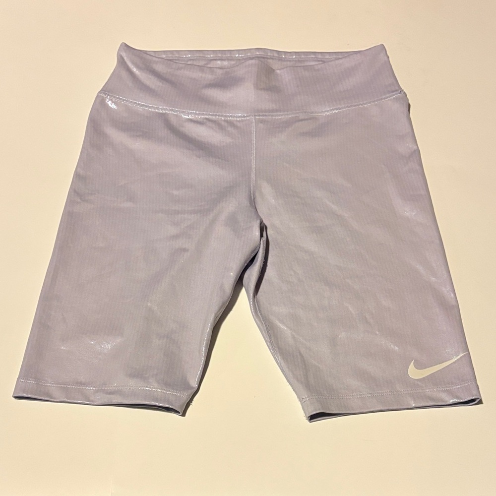 Nike Women's Light Gray Bike Shorts